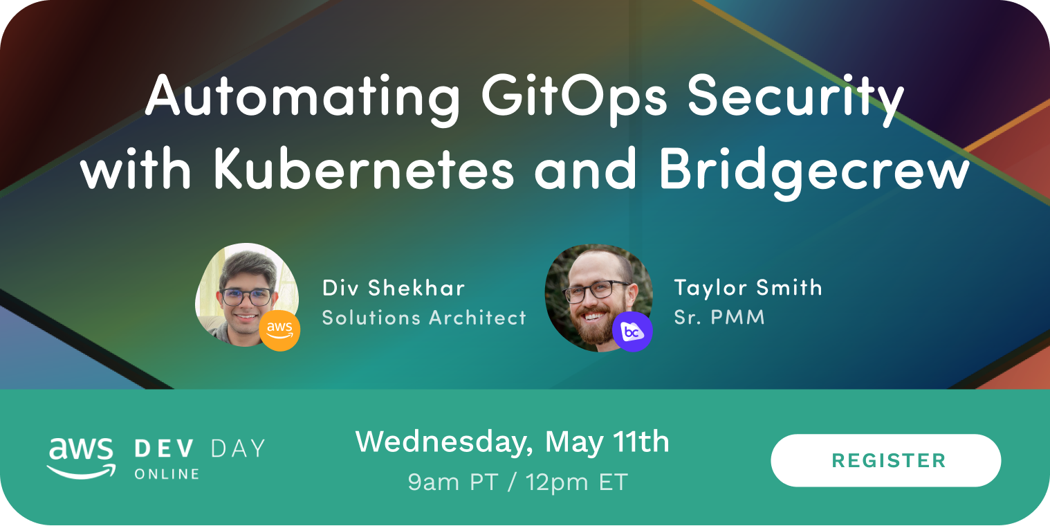 Automating GitOps Security With Kubernetes and Bridegcrew - Register