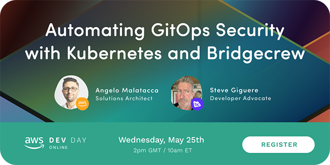 Automating GitOps Security With Kubernetes and Bridegcrew - Register