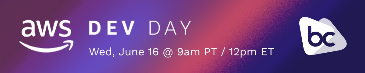 AWS Dev Day - Wed, June 16 @ 9am/12pm ET