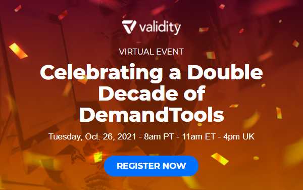 Virtual Event: Celebrating a Double Decade of DemandTools