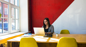 ES_Thumb-300x164--woman-alone-office-meeting-table-laptop-working-focused
