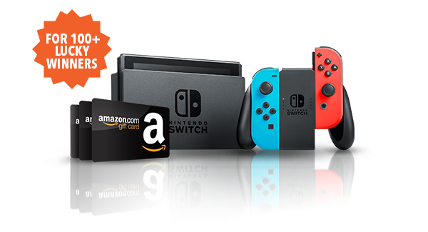 Download today & WIN a Nintendo Switch!